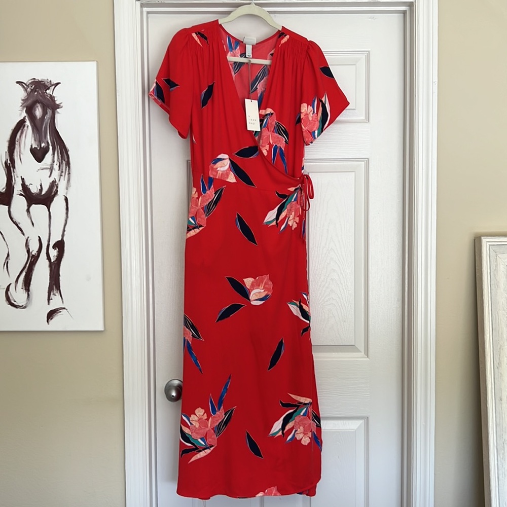 Midi wrap dress